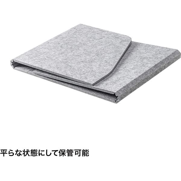 Amazon | サンワサプライ デスクパーティション(三面タイプ
