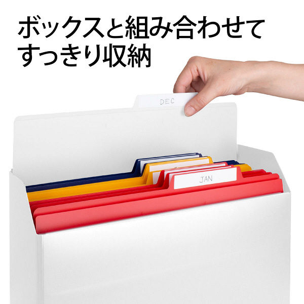 プラス PP個別フォルダー+ A4 ホワイト 白 1セット（30冊：5冊入×6袋