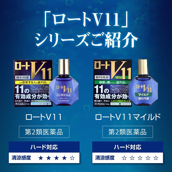 ロートV11 13mL 1本 ロート製薬　目薬 すっきり爽快なさし心地 クール 目の疲れ 充血【第2類医薬品】