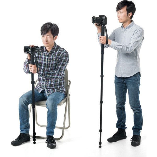 サンワダイレクト 長い一脚（最大2m・6段伸縮・収納ケース付き） 200