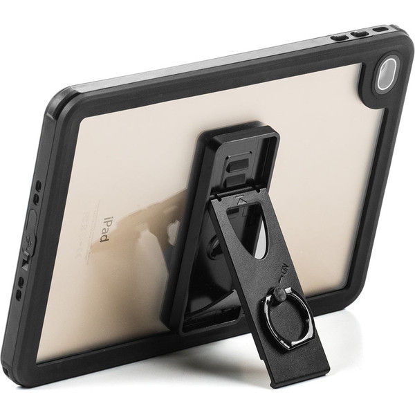 サンワダイレクト iPad mini 4防水耐衝撃ハードケース （防塵・スタンド機能・IP68・ストラップ付） 200-TABC018WP  1個（直送品）
