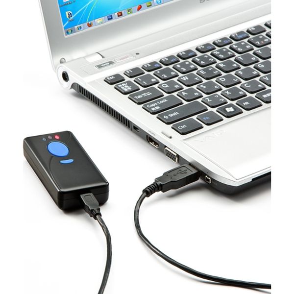 サンワダイレクトタッチ式バーコードリーダー (USB接続・1次元バー