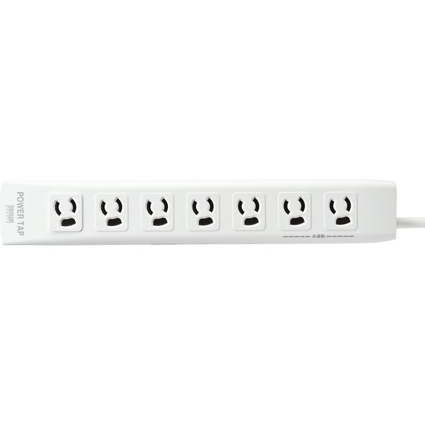 延長コード 電源タップ 5m 3P(ピン) 7個口 スイッチ ホワイト 延長コード 電源タップ 5m 3P(ピン) 7個口 スイッチ ホワイト