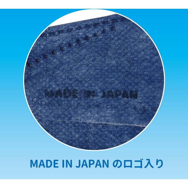 3D立体型やさしいマスク 標準 ネイビー 5枚入 3袋セット DN05
