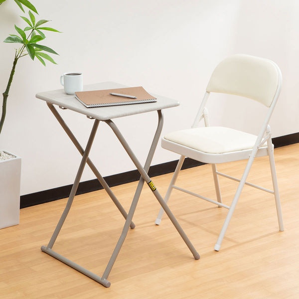 軒先渡し】コンフォートワーク 折りたたみテーブル 幅530mm アッシュド