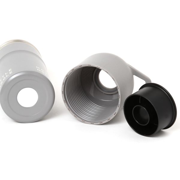 手作り☆保冷保温ペットボトルホルダー☆~1L対応☆グレー&黒ねこちゃん☆エチノ 手作り☆保冷保温ペットボトルホルダー☆~1L対応☆グレー&黒ねこ