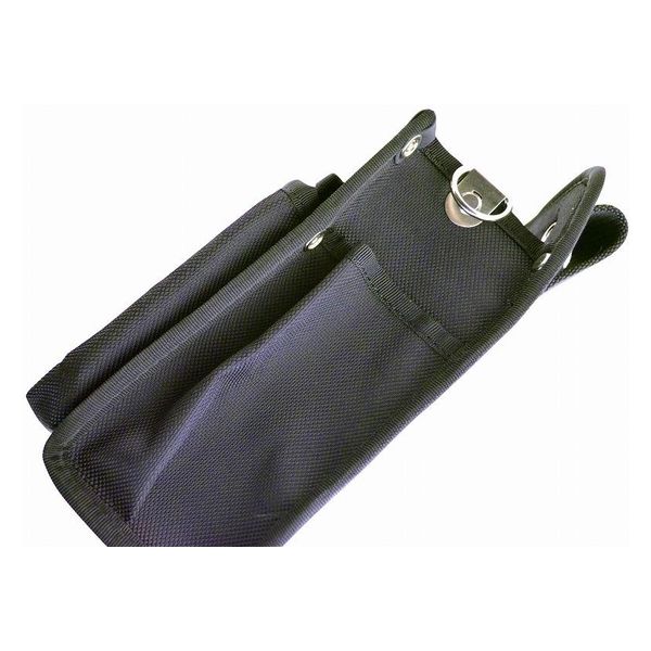 コヅチ 内側ポケット付ナイロン腰袋 B 黒 1個（直送品） - アスクル