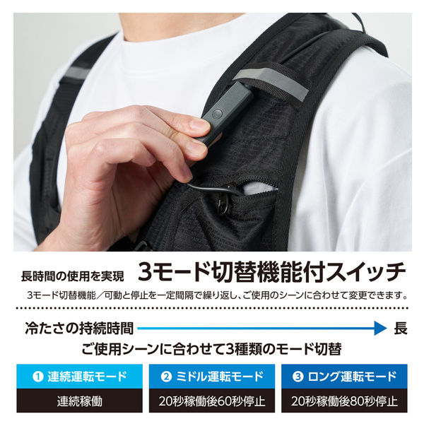 YAMAZEN 水冷服 DIRECT COOL PRO 水冷式ウェア ブラック DC-B04S