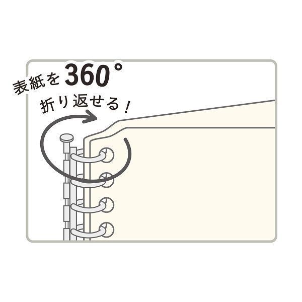 マルマン ミニサイズくるっとリングセット バインダー
