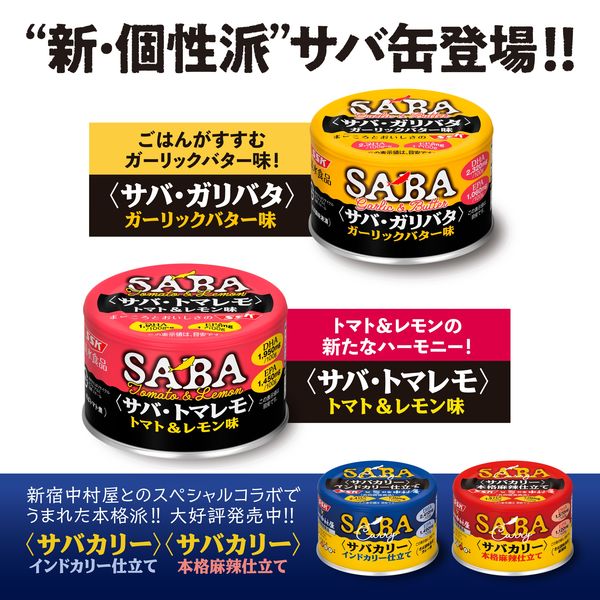 鯖缶 サバ・ガリバタ ガーリックバター味 1セット（3缶） 清水