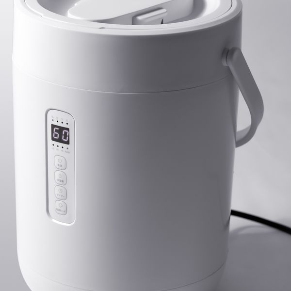 YAMAZEN 上部給水 加湿器 スチーム式 急速モード搭載 2.8L 500ml 3段階 KS-GC282（W） 1個 - アスクル