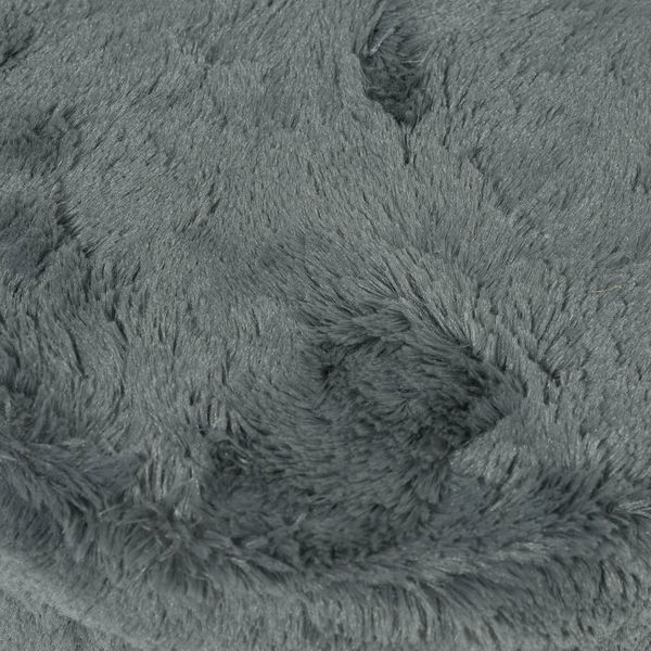 ファブリックスツール（ファー） グレー LAKOLE/ラコレ - アスクル