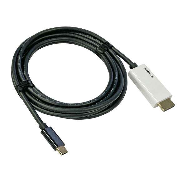 HDMIケーブル変換 3m Type-C[オス]-HDMI[オス] 4K/60Hz VV-UCHD030-UH-CA 1本 Vodaview -  アスクル