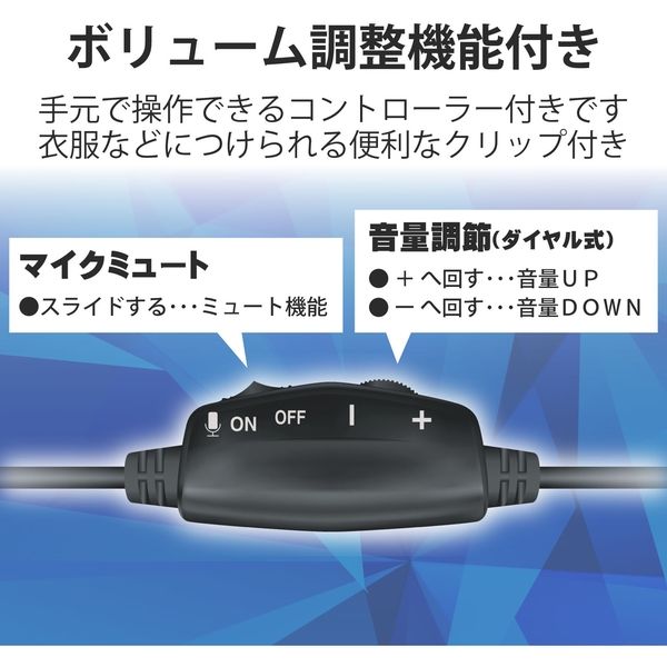 ヘッドセット 片耳 オーバーヘッド 4極ミニプラグ接続 ブラック