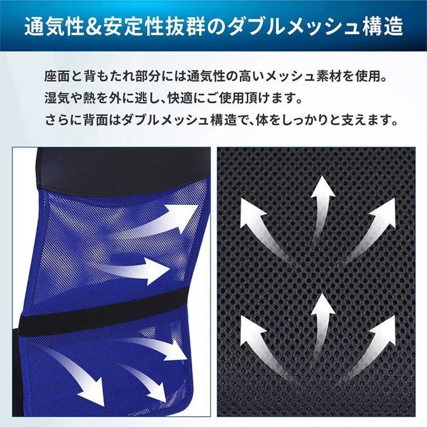 Netforce ネットフォース S-shape オフィスチェア ミドルバック 肘なし 