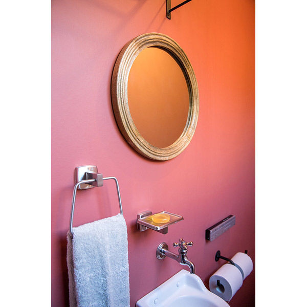 ポッシュリビング ミラー ラウンド φ36cm×D2.5cm マンゴーウッド