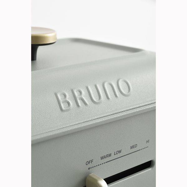 BRUNO コンパクトグリルポット グリーン BOE109-GR ≪BRUNO≫コンパクトグリルホットプレート（グリーン）BOE109-GR