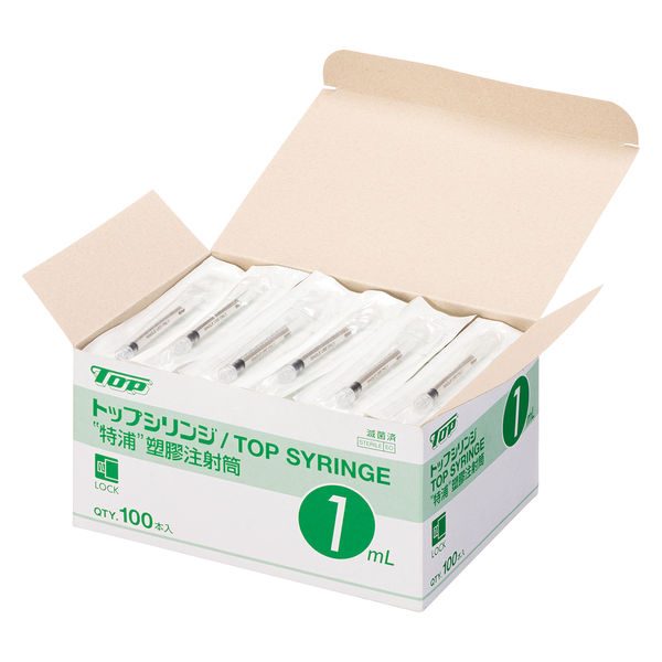 トップ トップシリンジ 1mlロックタイプ 70087 1箱(100本入