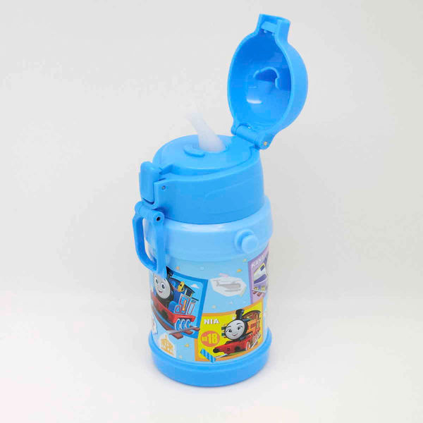 オーエスケー 水筒 450ml ストロー付ステンレスボトル