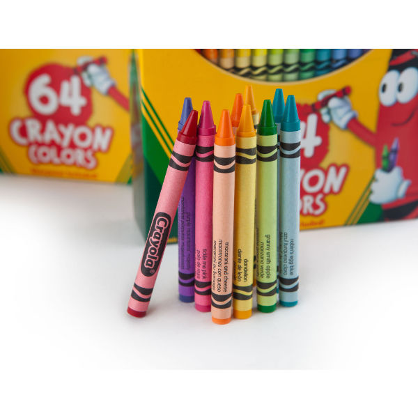 クレヨン7色。 Crayola クレヨン 64色 シャープナー付き 520064 1セット - アスクル