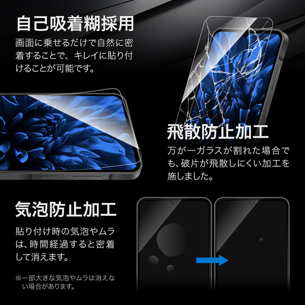【美品】 Galaxy A23 5G 本体 ブラック ガラスフィルム装着済 Galaxy A25 5G ガラスフィルム スタンダードサイズ ブルーライト