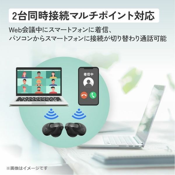 JVCケンウッド イヤーカフ型ワイヤレスイヤホン HA-NP1T HA-NP1T