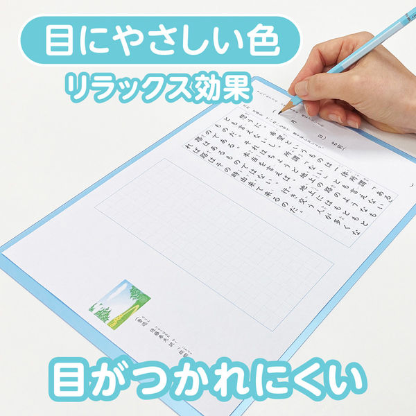 共栄プラスチック 軟質 下敷き 透明カラーのしっかりシタ字キ B5