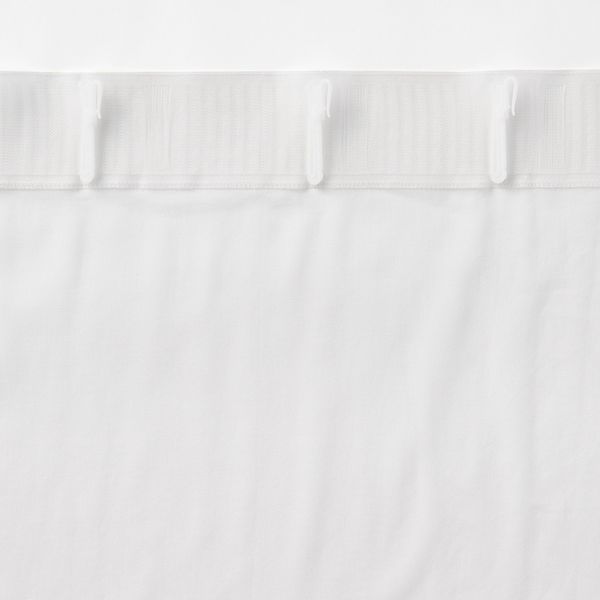 無印良品 綿ボイルノンプリーツレースカーテン 幅100×丈