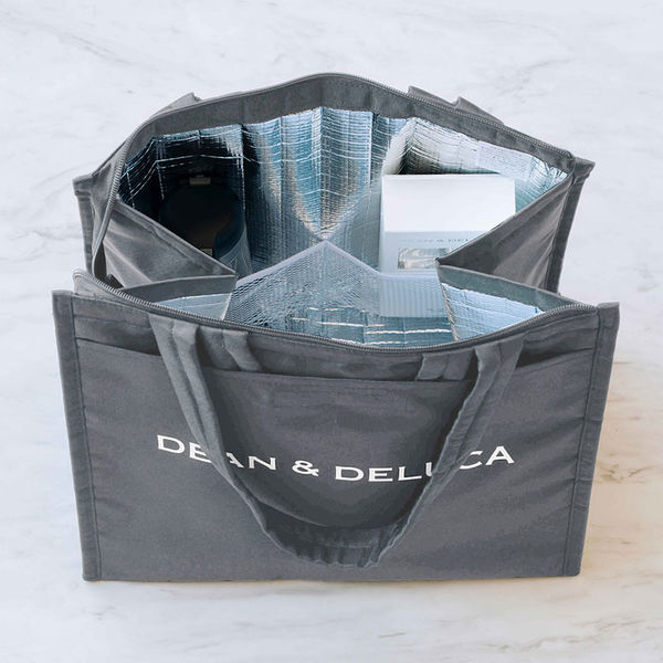 DEAN & DELUCA かごバッグ グレーMサイズ DEAN & DELUCA かごバッグ グレーMサイズ