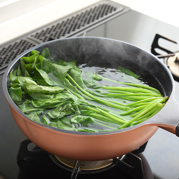 アーネスト 4点セット マルチパン 24cm 蓋 蒸し器 IH ガス火対応 Aー