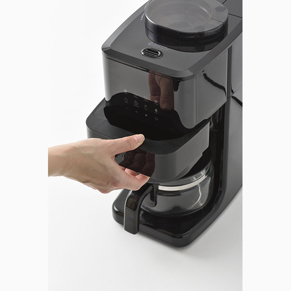 BRUNO コーヒーメーカー 全自動 BOE144-BK BRUNO BOE144-BK 全自動コーヒーメーカー コーン式 ミル付き