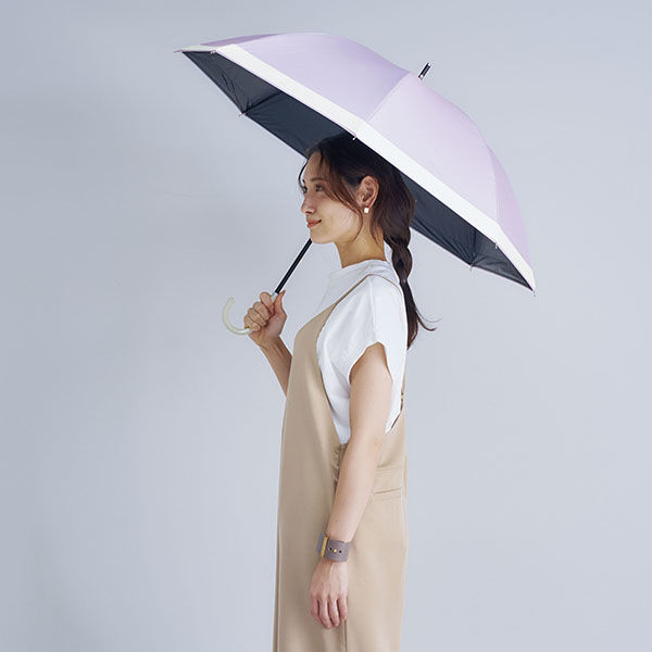 コジット 傘 晴雨兼用 ロング 長傘 ラベンダー 4969133920240 1