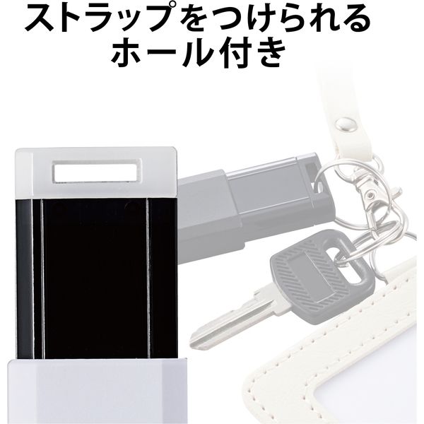 USBメモリ 128GB ノック式 USB3.1(Gen1)対応 ホワイト MF USBメモリ 128GB ノック式 USB3.1(Gen1)対応 ホワイト MF