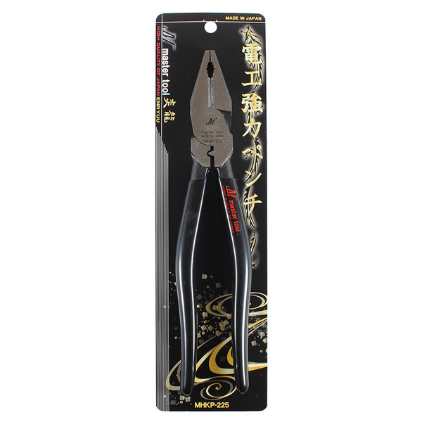 憧れの マスターツール 1個（直送品 MHKP225 偏心電工ペンチ225 カッター