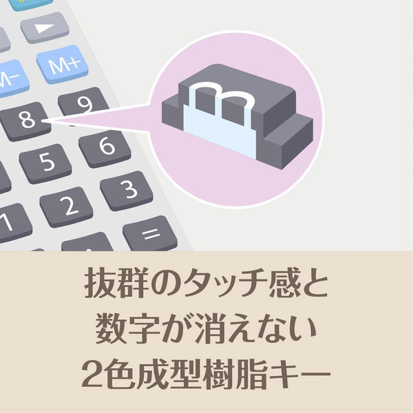 カシオ計算機 カシオ 本格実務電卓 JS-20DC-GB-N 1個（取寄品） - アスクル