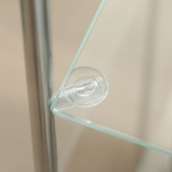 不二貿易 ガラス コレクションケース 4段 幅425×奥行365×高さ1600mm