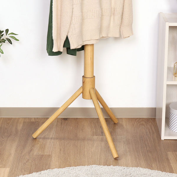 不二貿易 超極太ポールハンガー LOG 幅510×奥行440×高さ1510mm