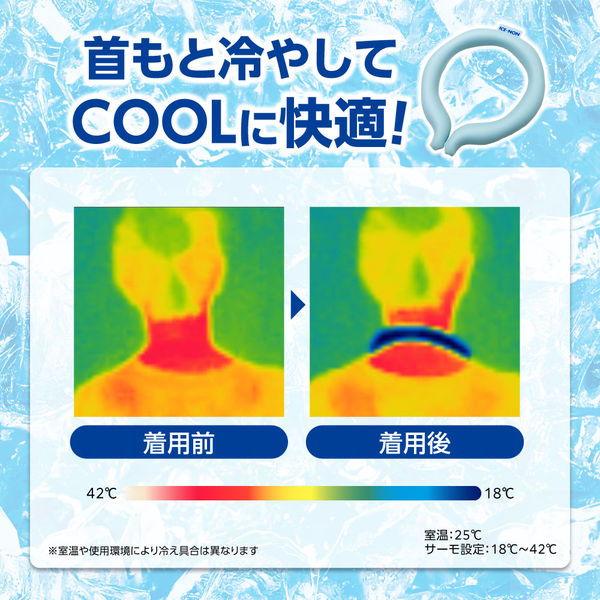 アイスノン ネッククーラー Mサイズ 1個 白元アース ネック
