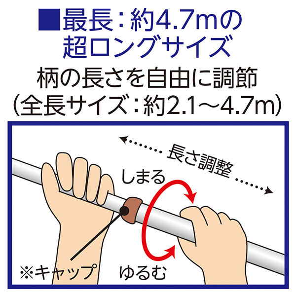 アズマ工業 クモの巣取り4.7m LL5921 個 - アスクル