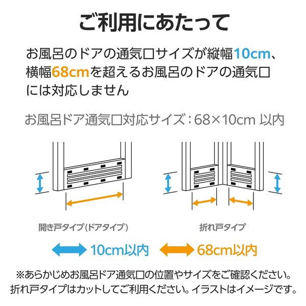 エレコム ACF-AV7012WH お風呂ドア フィルター 通気口用 花粉 ほこり取りフィルター 抗菌 フリーカット 縦12×横70cm 10枚入り 簡単取付 ホワイト