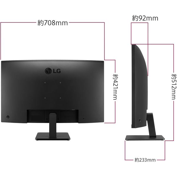 LG モニター ディスプレイ31.5インチ　4K 60fps 美品 32GS95UE-B 31.5インチ 4K有機EL ゲーミングモニター(3840x2160