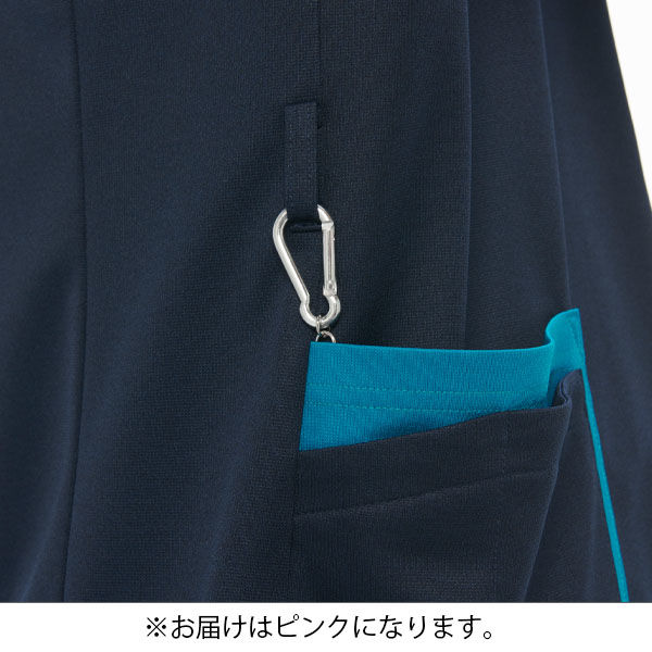 ナガイレーベン 男女兼用スクラブ ピンク M JD-5107 1枚