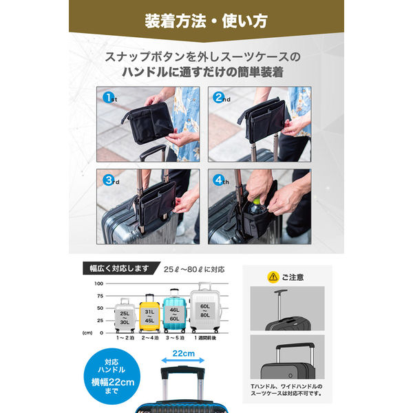 トランスペクト 4 SPRING スーツケース ドリンクホルダー かる旅