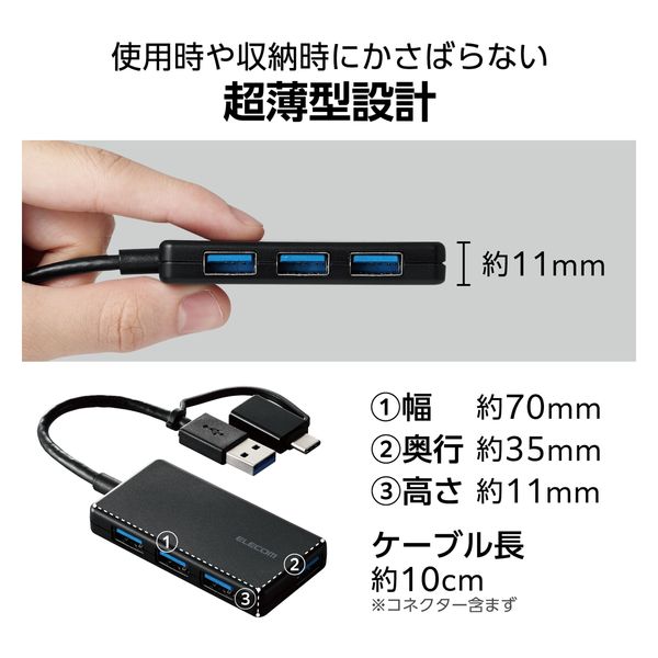 USB Type-A 4ポートアダプター USB Type-A 4Port USB Hub｜PRODUCTS｜SUNEAST（旭東