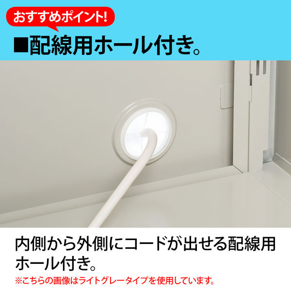 Ceha A4スチール書庫 2段 両開き 上置き用 レッド 幅880×奥行400×高さ