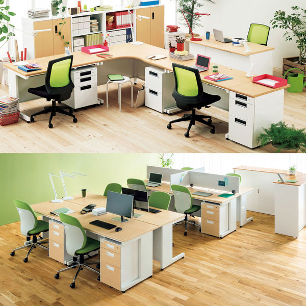 幅160cm 事務机 オフィスデスク 事務デスク オフィス家具 OAデスク