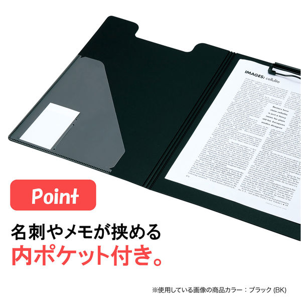 セキセイ　クリップファイル　A4タテ　レッド　FB-2016　1セット（10冊入）