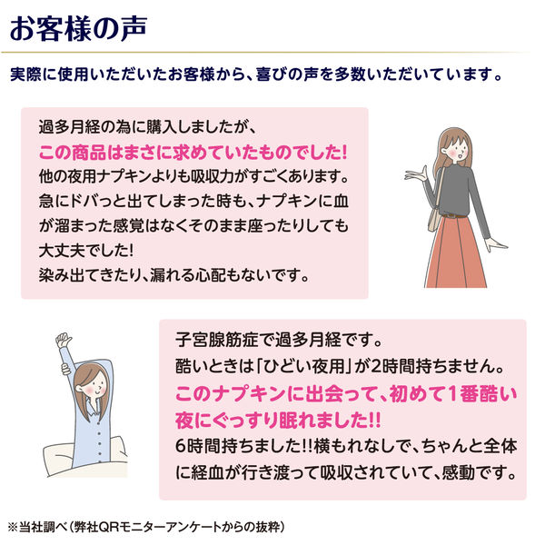 エリス 朝まで超安心 クリニクス CLINICS 40cm 羽つき 量が心配な人用