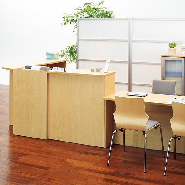 アール・エフ・ヤマカワ　ナチュラル 木製ローカウンター　仕切パネルセット アール・エフ・ヤマカワ 木製カウンター ローカウンター 仕切パネル