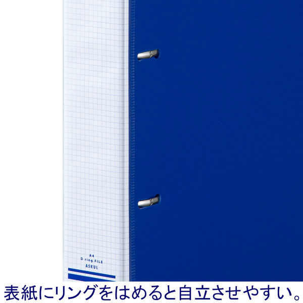 03040505出品 リヒトラブ リクエスト D型リングファイル（くるみ貼り） A4タテ